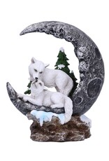 Alator Giftware & Lifestyle - Lunar Companions Wolven Maanbeeldje 19.3cm