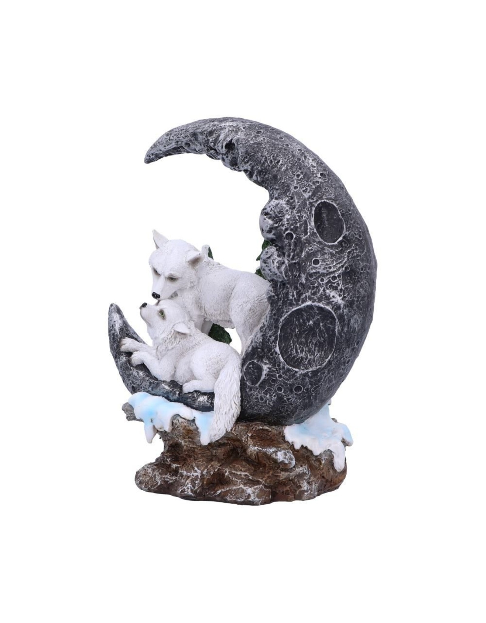 Alator Giftware & Lifestyle - Lunar Companions Wolven Maanbeeldje 19.3cm