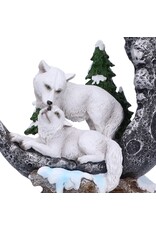 Alator Giftware & Lifestyle - Lunar Companions Wolven Maanbeeldje 19.3cm