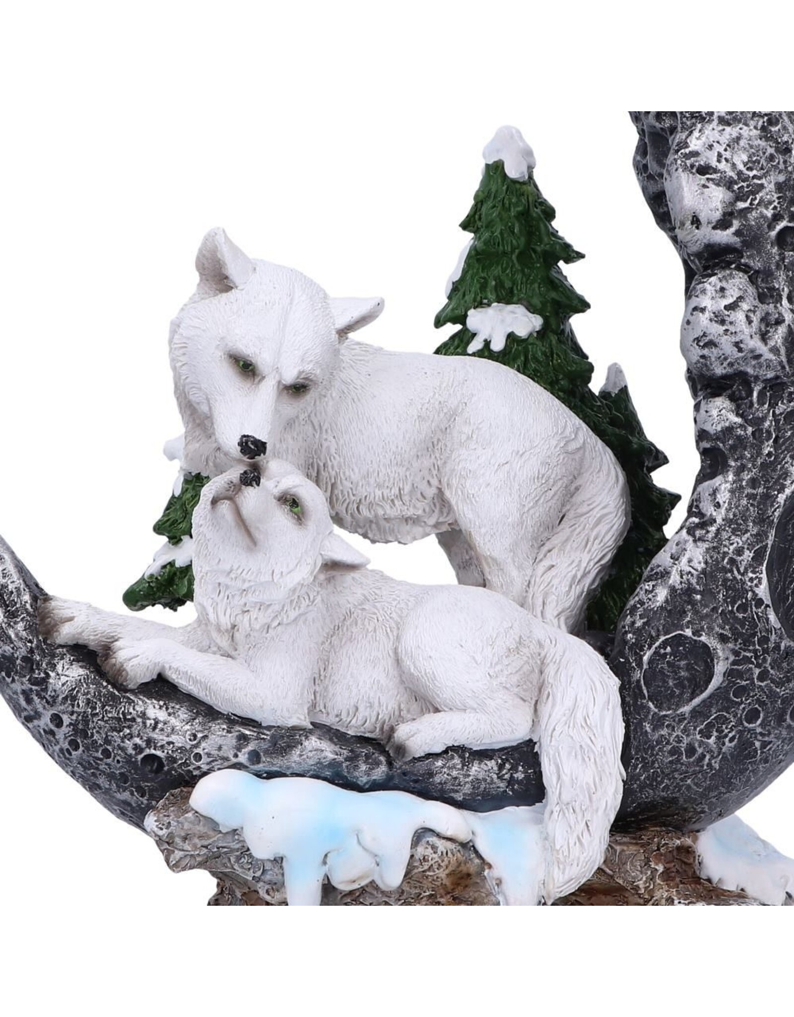 Alator Giftware & Lifestyle - Lunar Companions Wolven Maanbeeldje 19.3cm