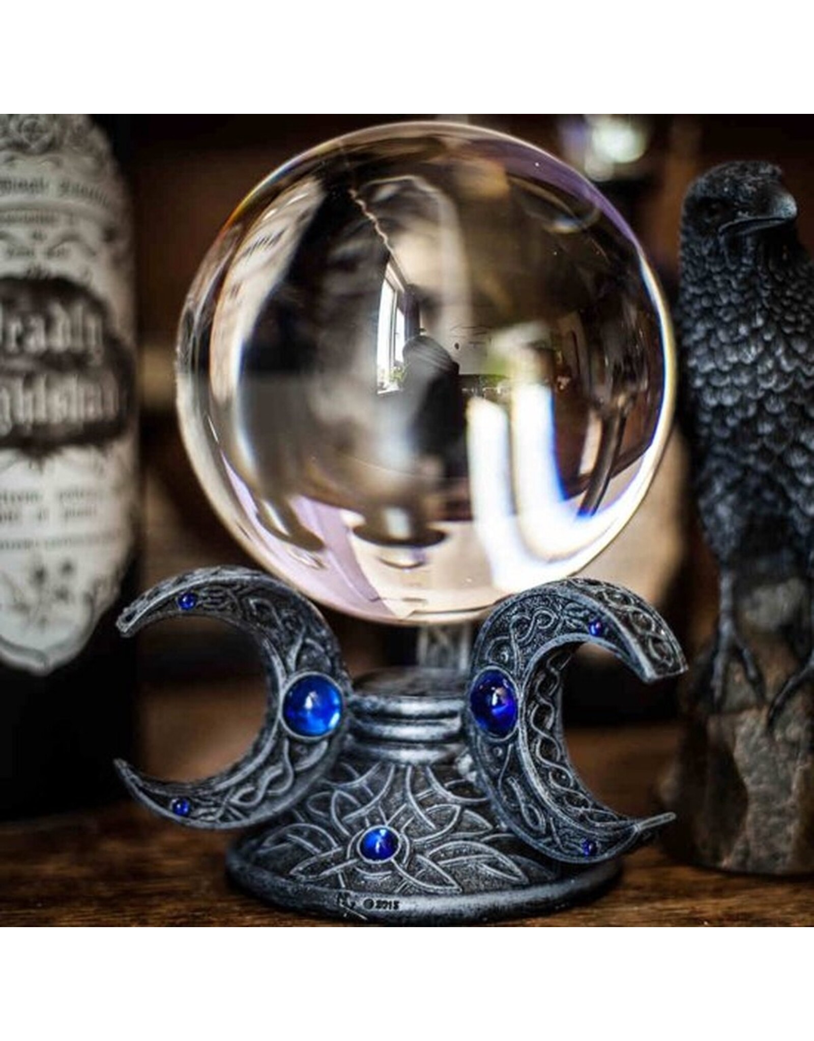 NemesisNow Miscellaneous -  Wiccan Witchcraft Divination Crystal Ball 11cm with ball holder