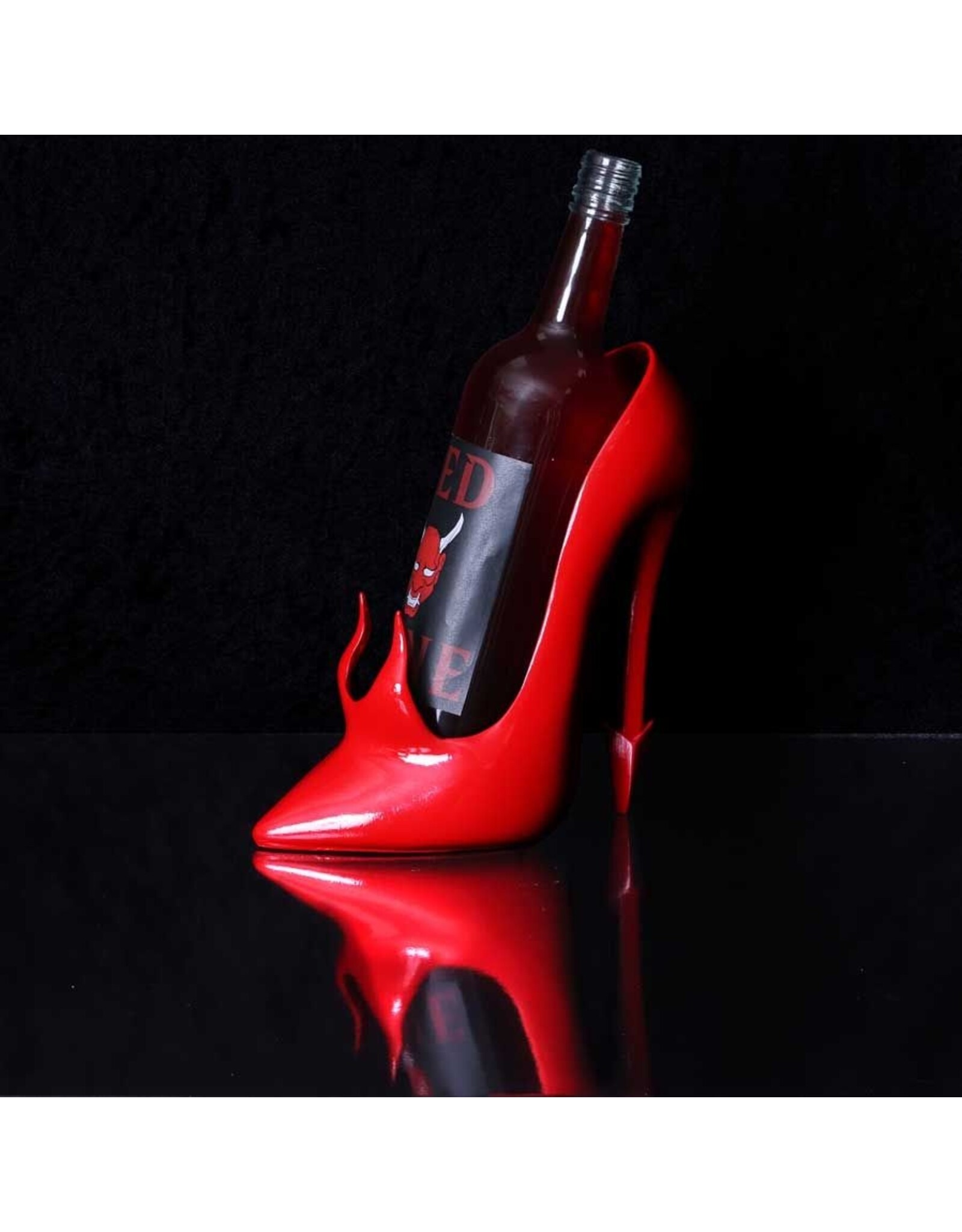 NemesisNow Drinkware - Devilish High Heel Wine Bottle Holder Nemesis Now