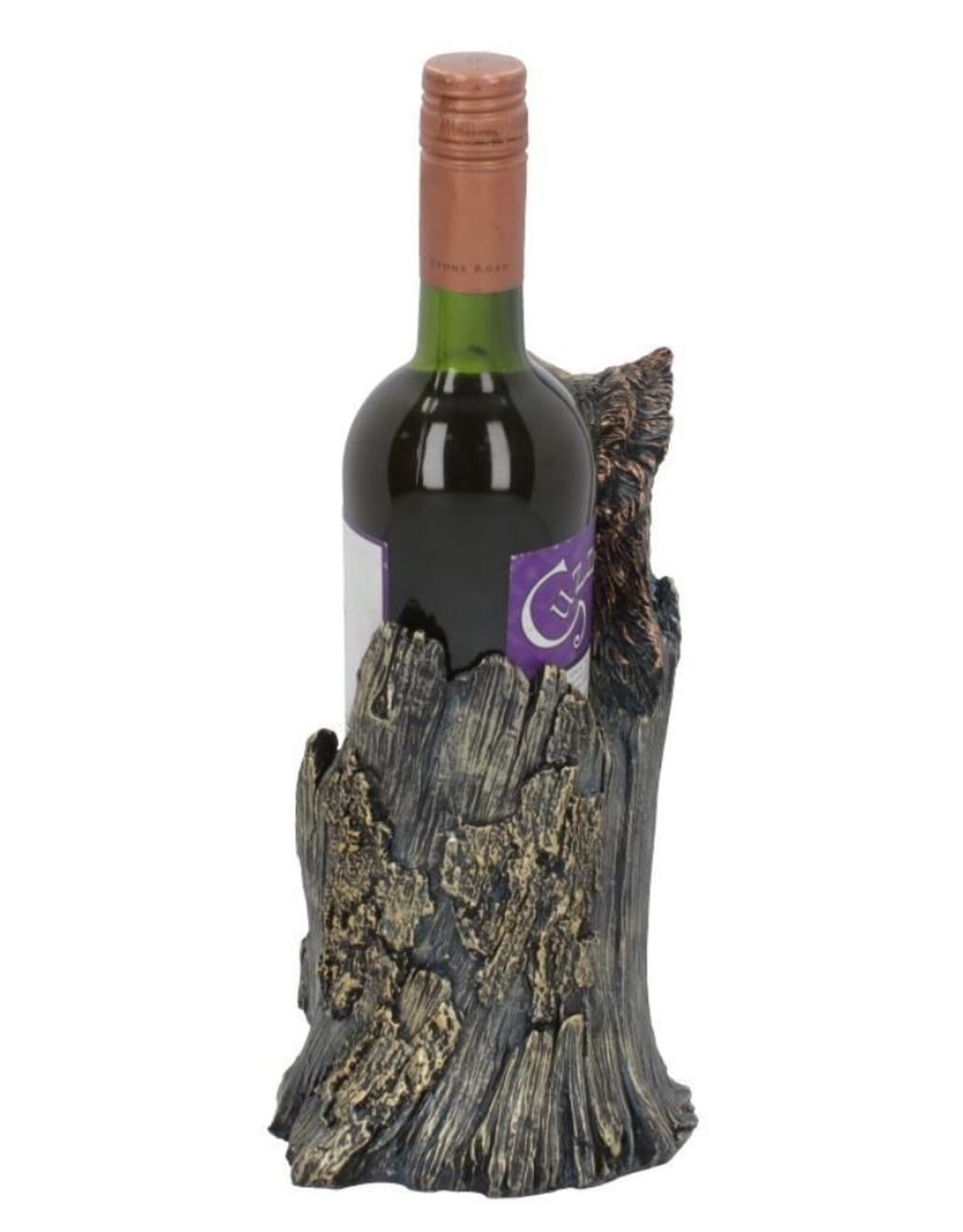 NemesisNow Drinkware - Call of the Wine Wolf Wine Bottle Holder Nemesis Now