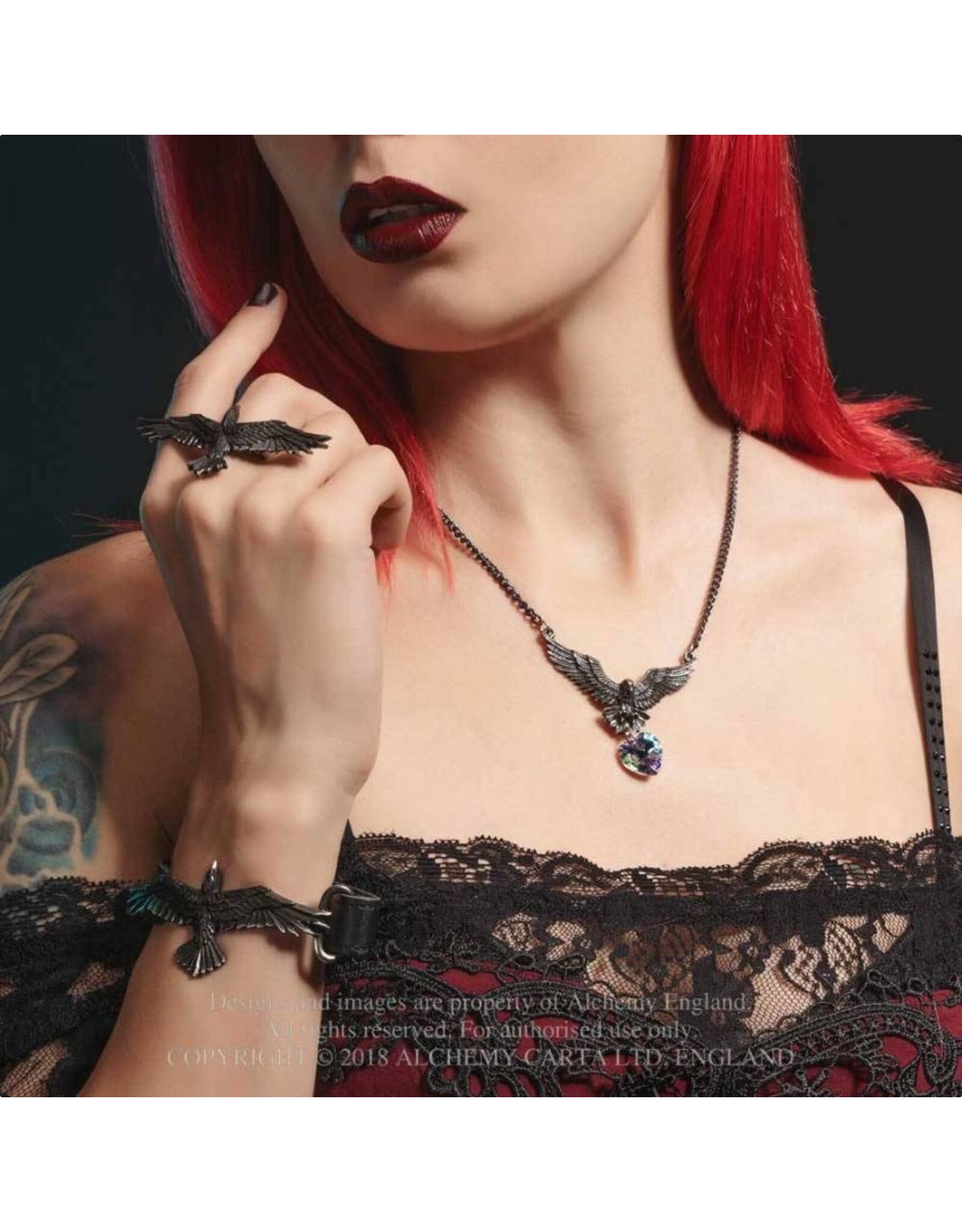 Trukado Jewellery - Black Consort Raven bracelet Alchemy