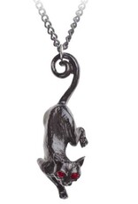 Alchemy Sieraden - Zwarte Kat ketting  Cat Sith Alchemy