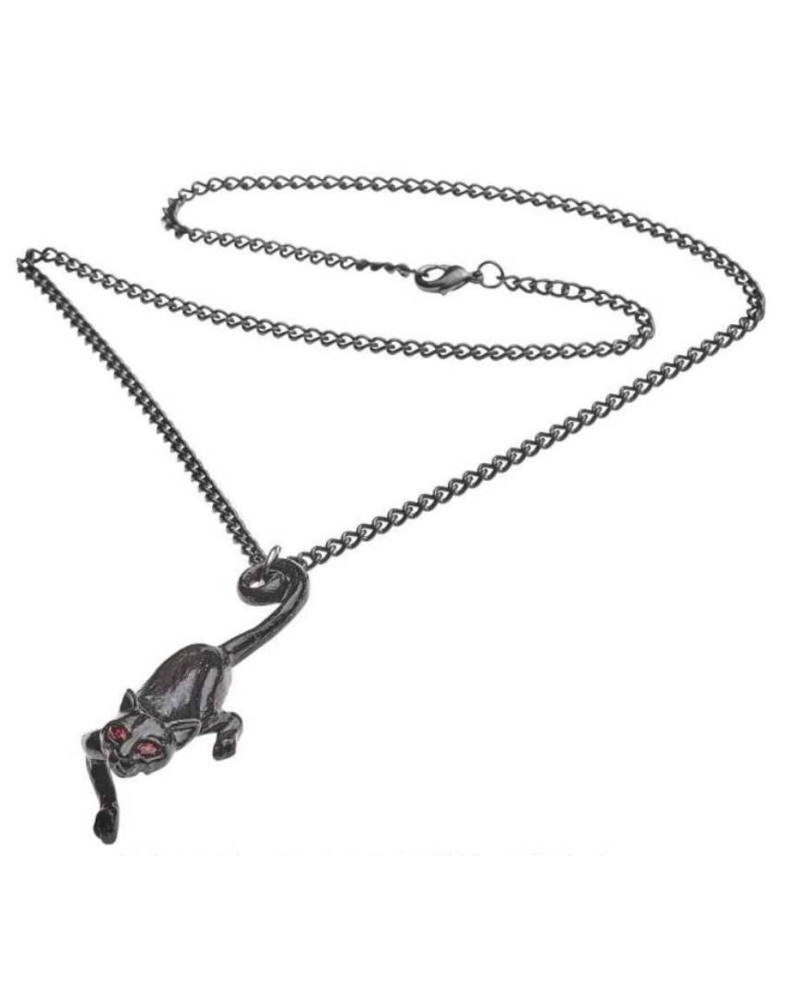 Alchemy Sieraden - Zwarte Kat ketting  Cat Sith Alchemy