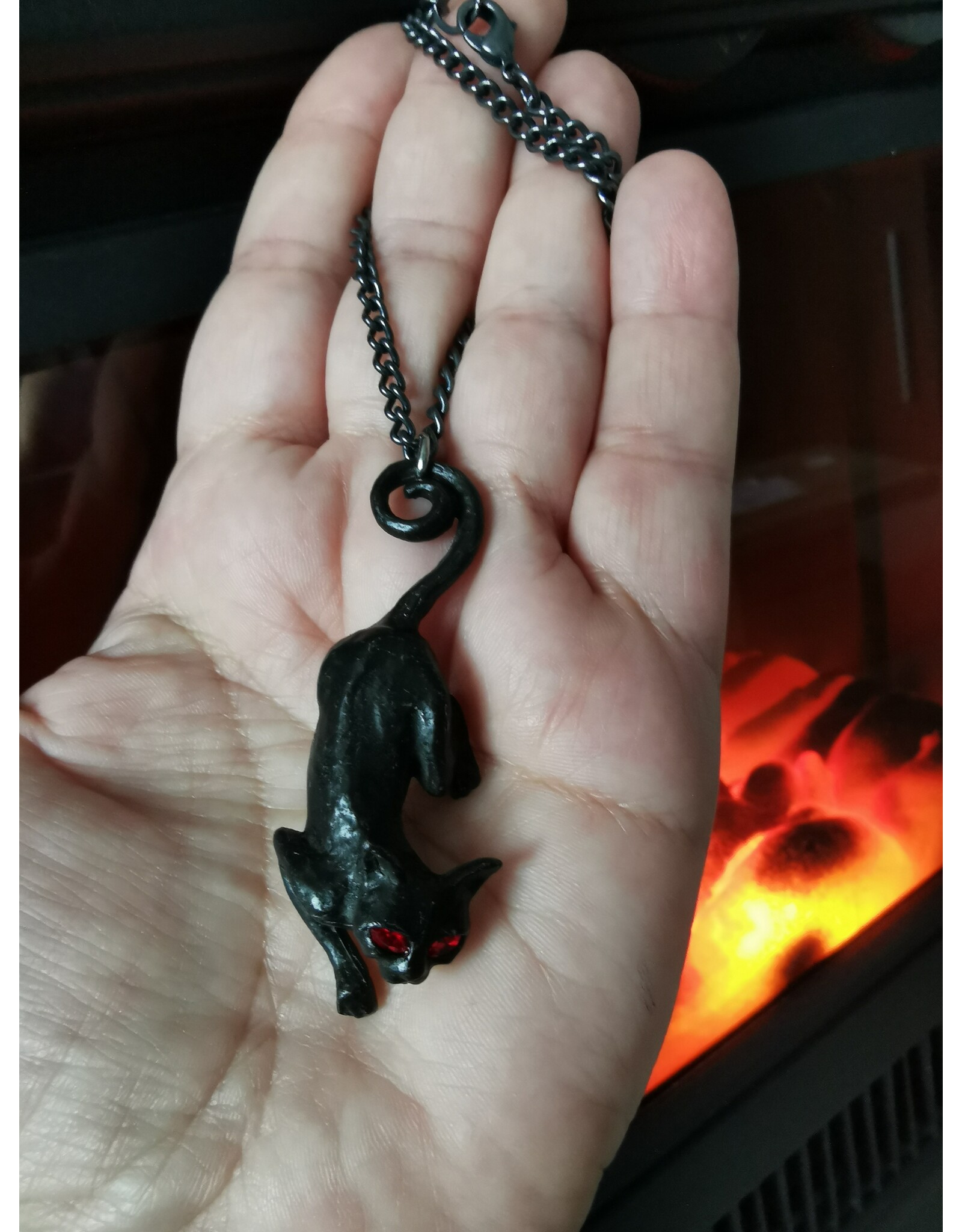 Alchemy Jewellery - Balck Cat necklace Cat Sith Alchemy