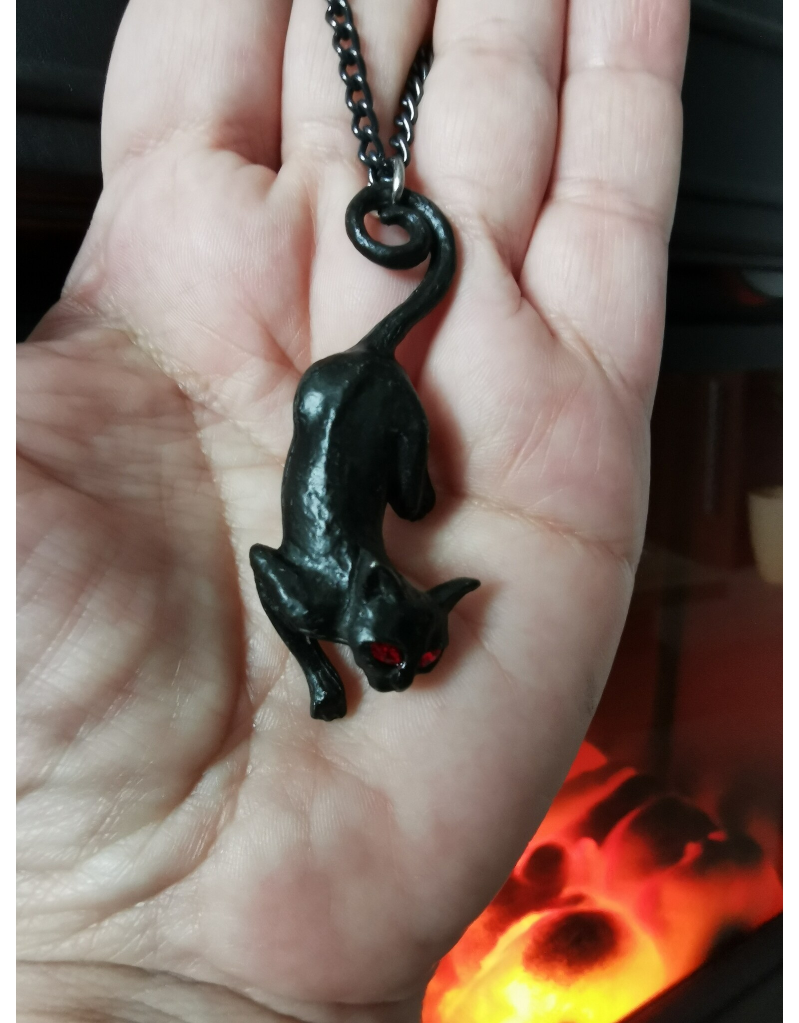 Alchemy Jewellery - Balck Cat necklace Cat Sith Alchemy