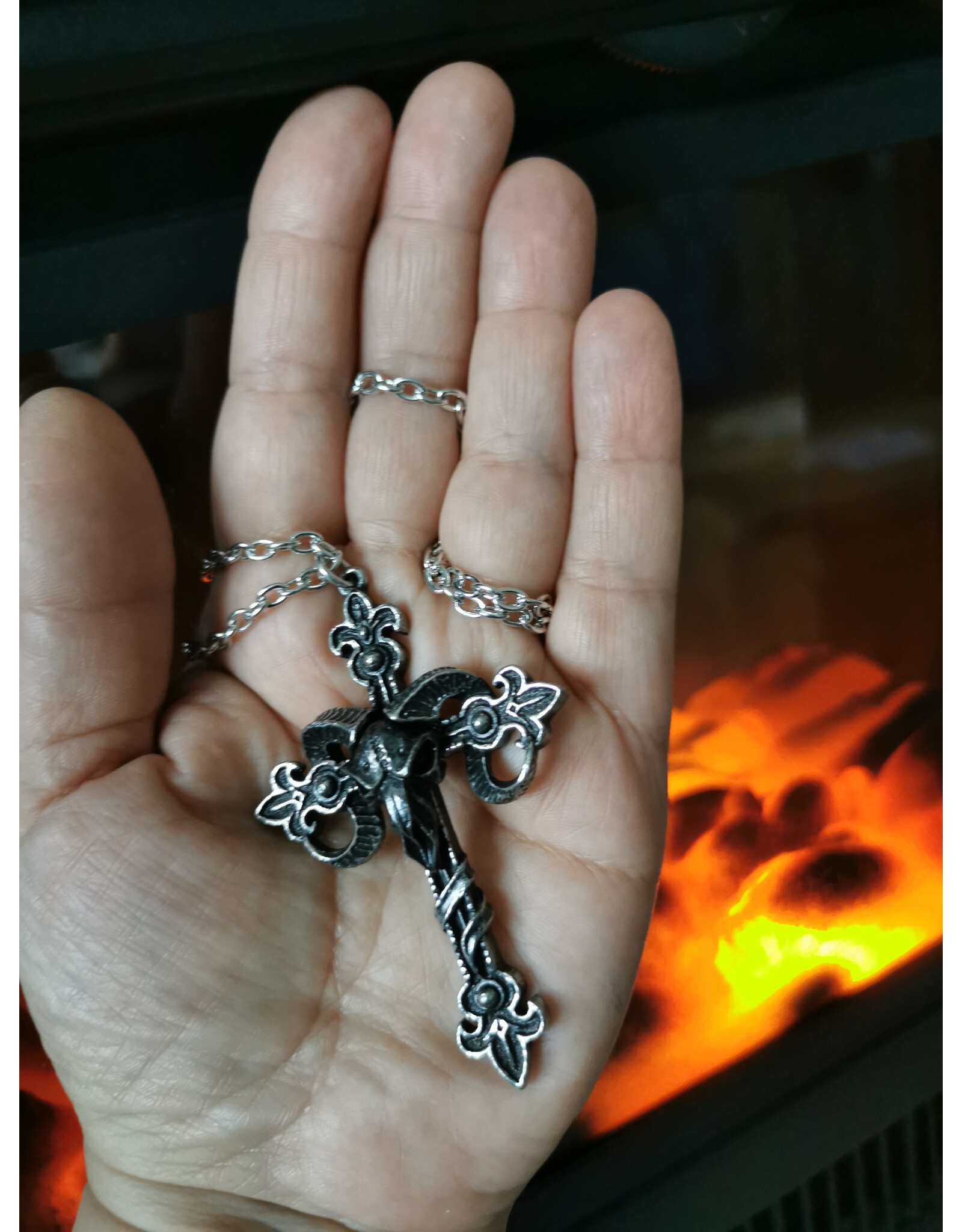 Alchemy Sieraden - Kruis van Baphomet ketting Alchemy