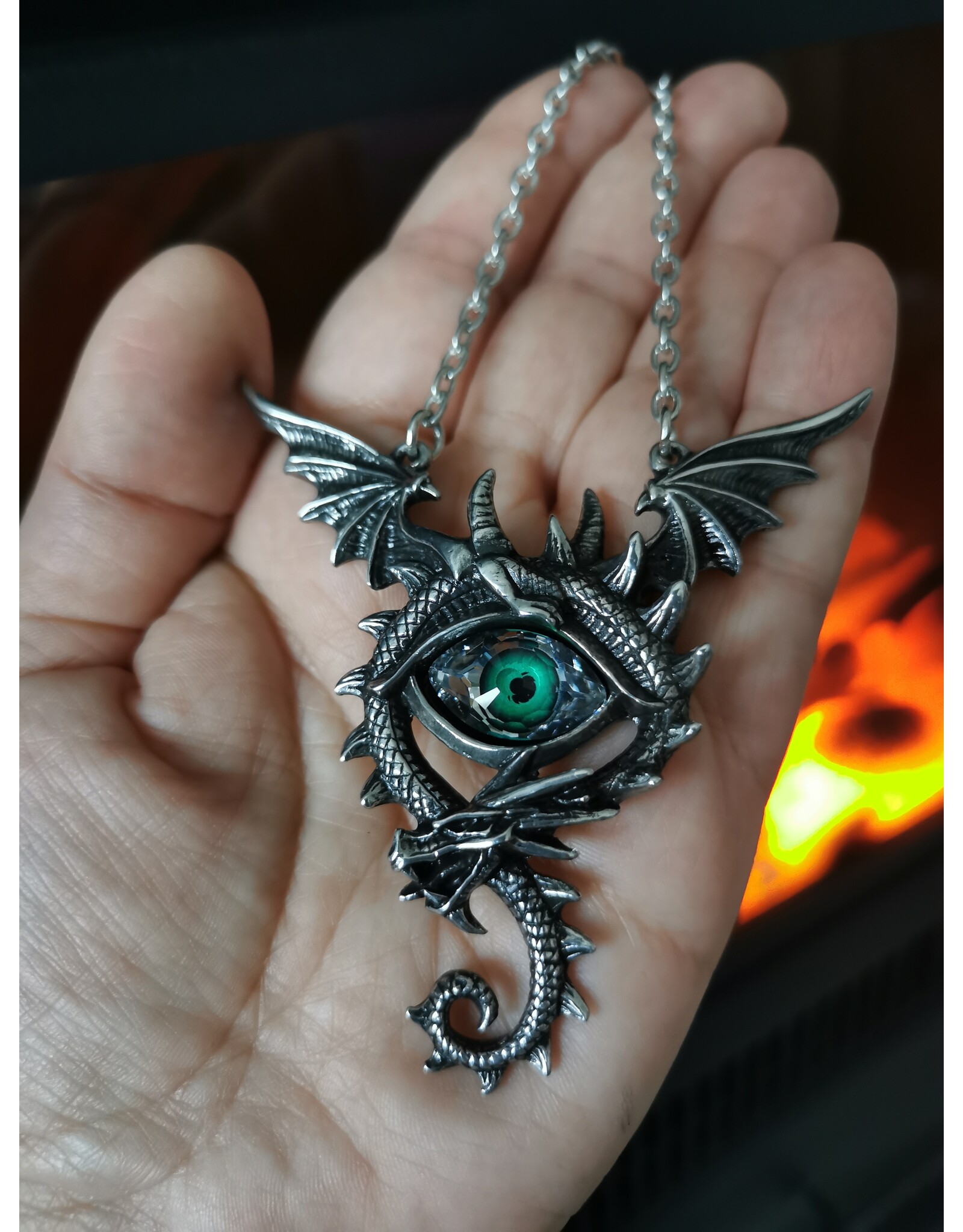 Alchemy Fantasy en gothic sieraden - Eye Of The Dragon colier Alchemy