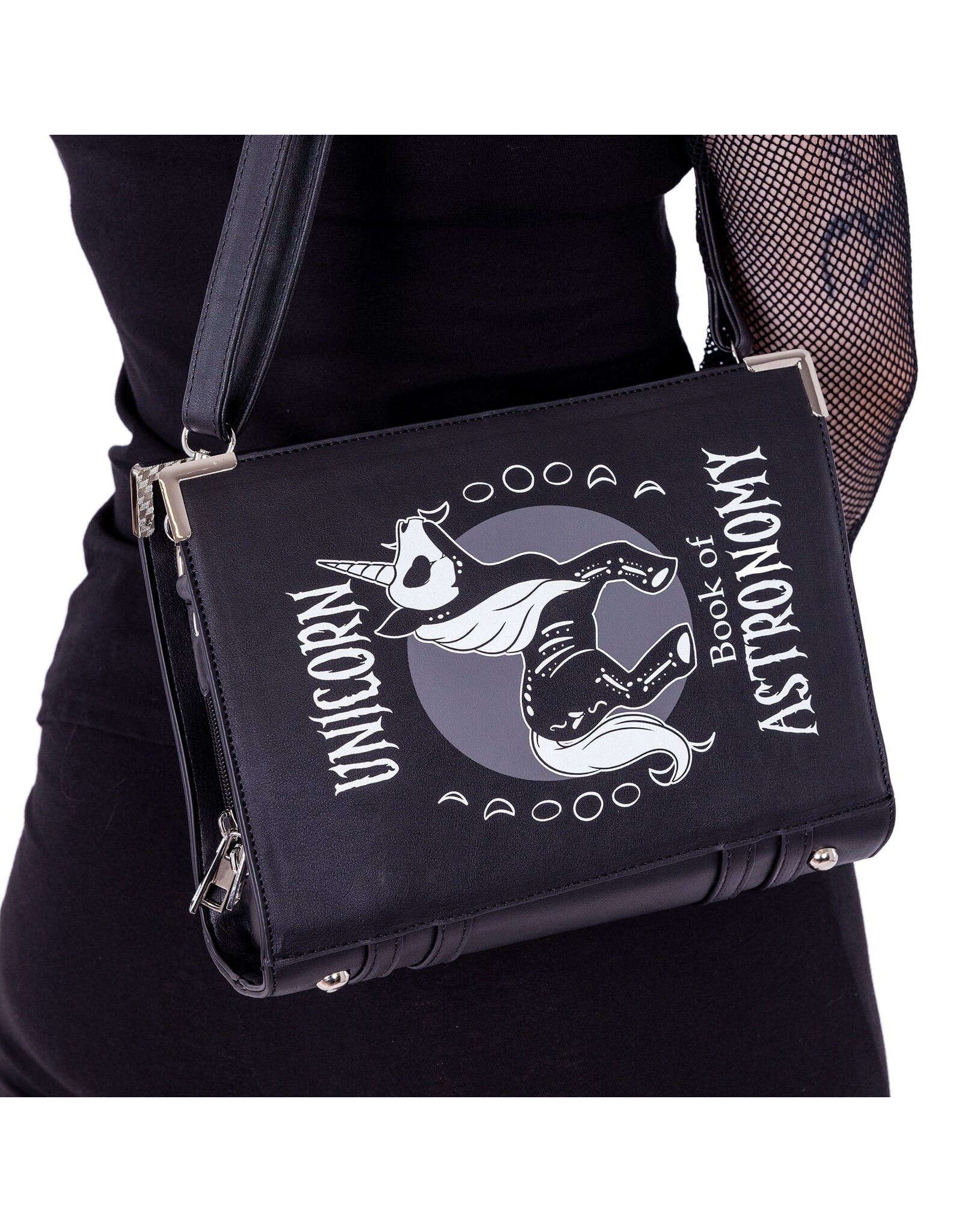 Cupcake Cult Gothic bags Steampunk bags - Unicorn Astronomy Book shoulderbag Cupcake Cult