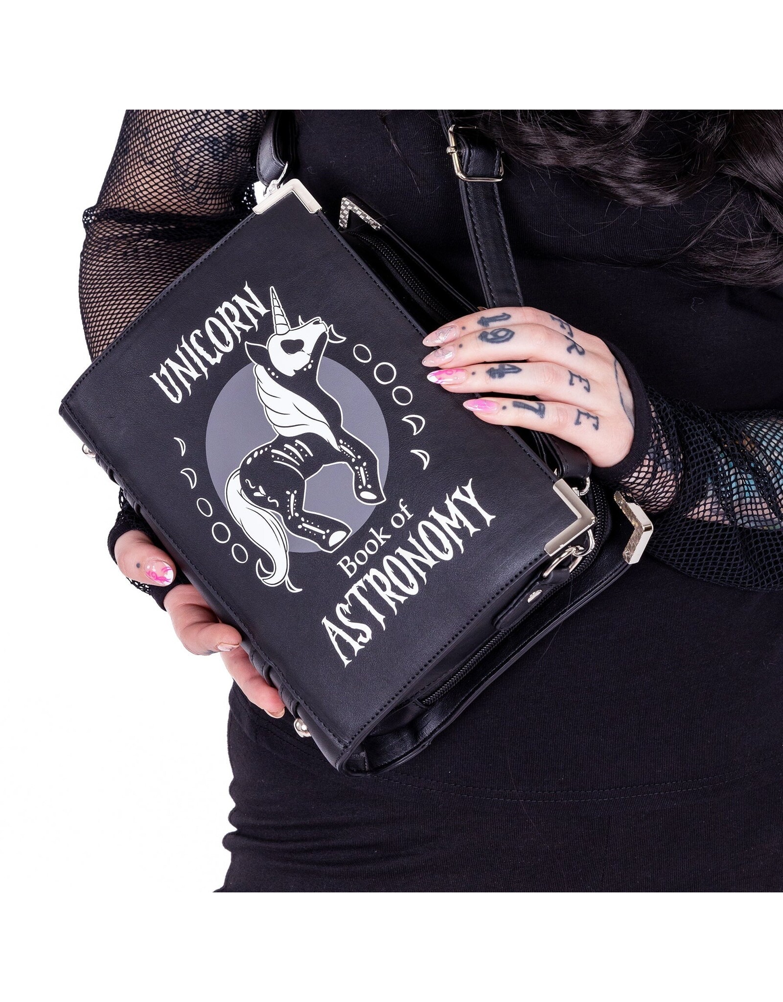 Cupcake Cult Gothic bags Steampunk bags - Unicorn Astronomy Book shoulderbag Cupcake Cult