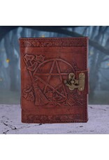 NemesisNow Miscellaneous - Lederen Relief Dagboek (notitieboek) met Pentagram