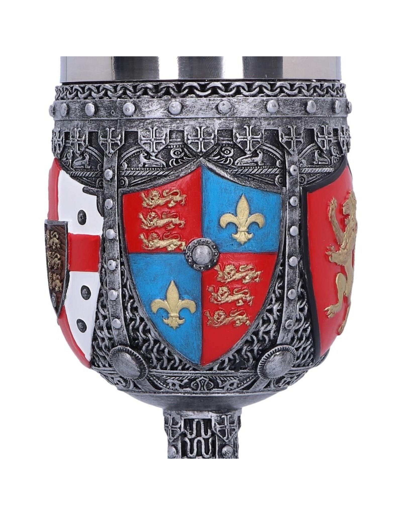 NemesisNow Drinkware - English Three Lions Shield St George Henry IV Wine Goblet