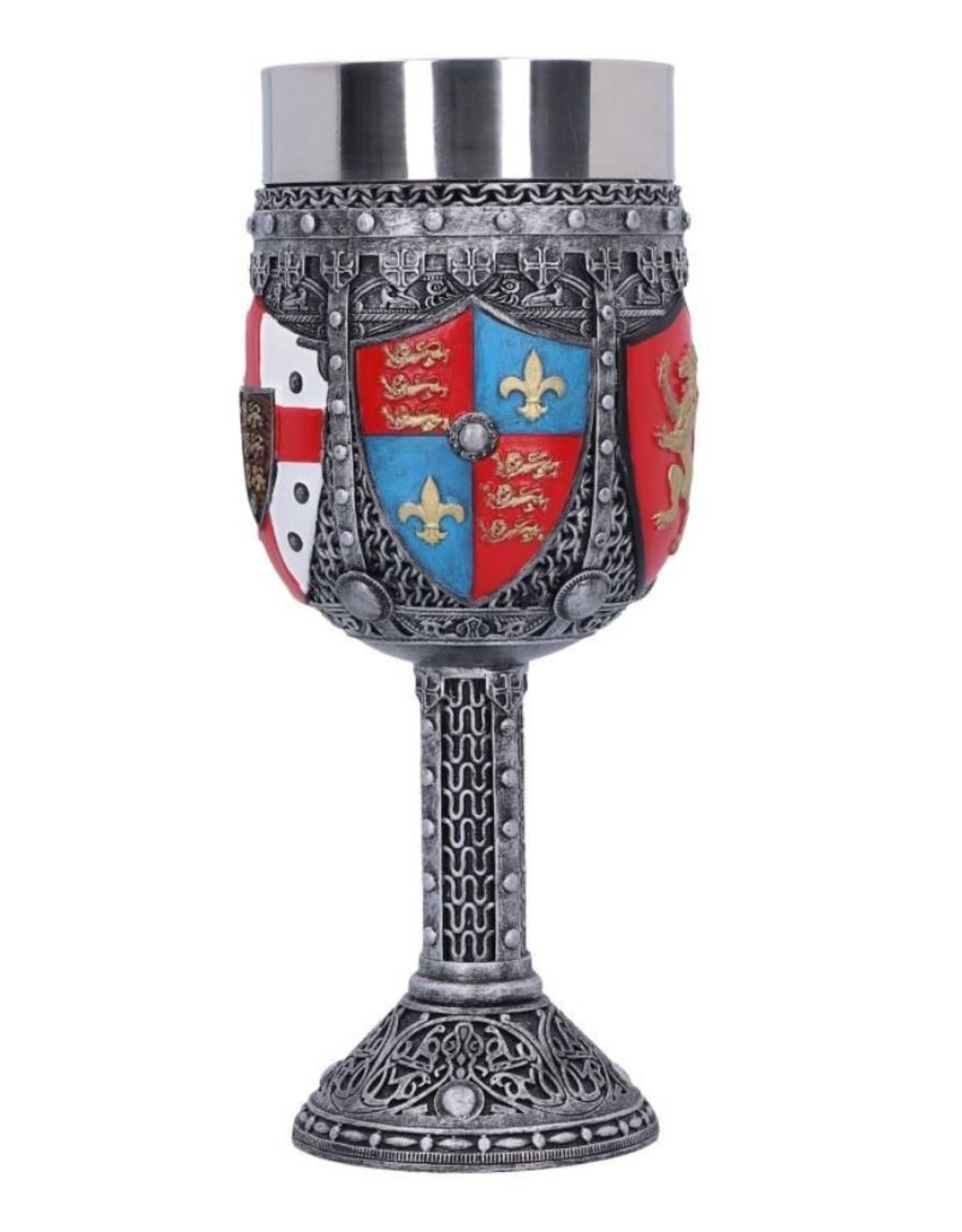 NemesisNow Drinkware - English Three Lions Shield St George Henry IV Wine Goblet