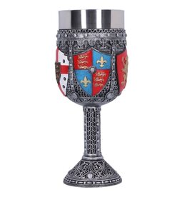 NemesisNow English Three Lions Shield St George Henry IV Wine Goblet