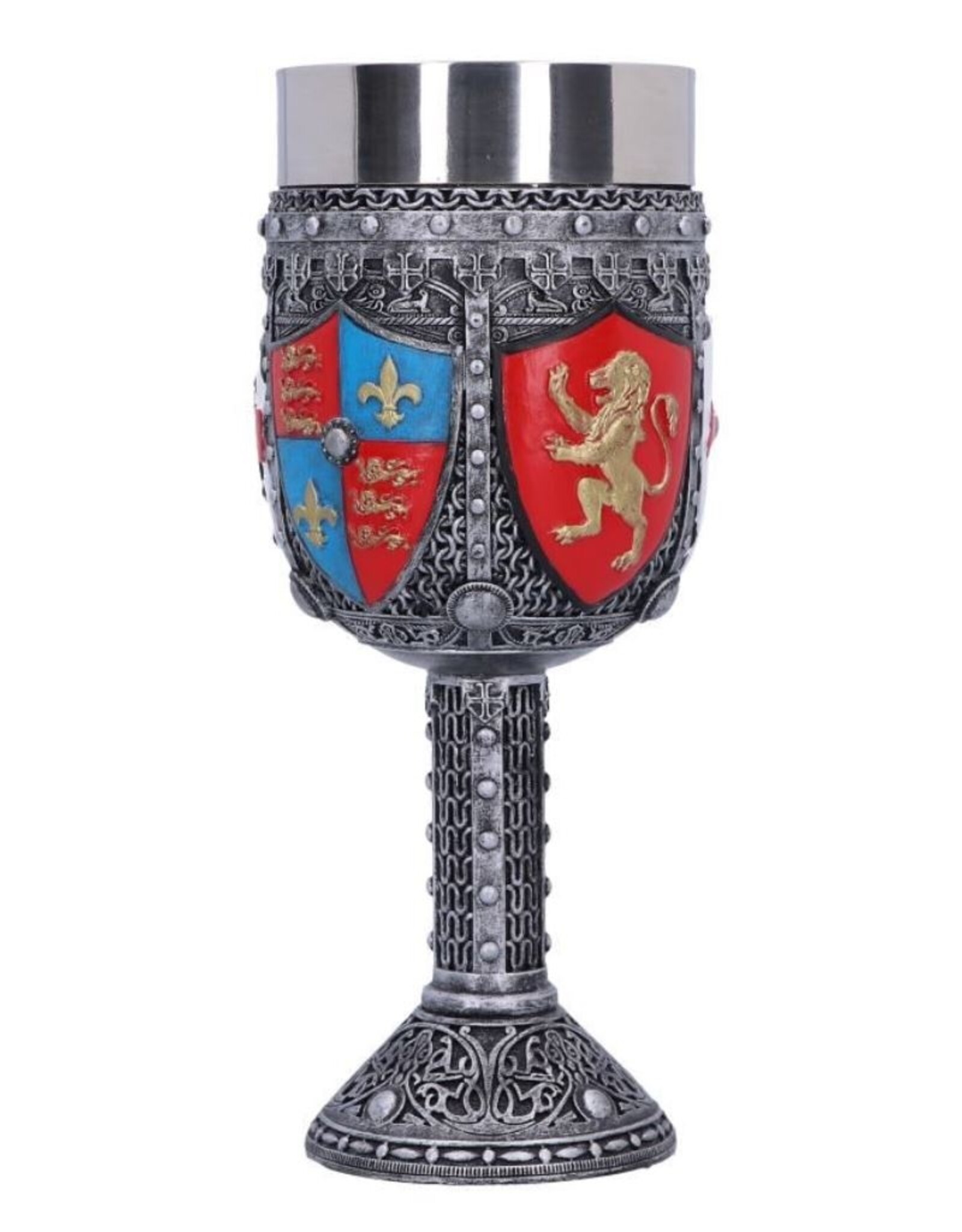 NemesisNow Drinkware - English Three Lions Shield St George Henry IV Wine Goblet