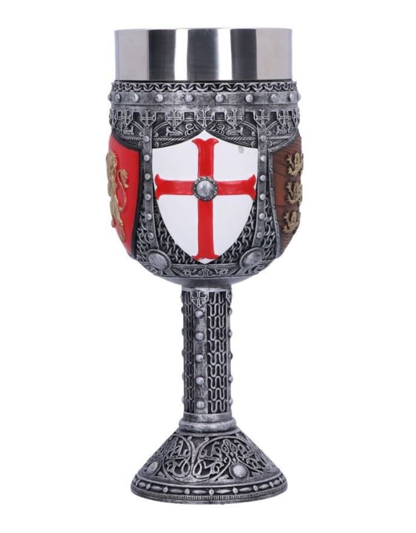 NemesisNow Drinkware - English Three Lions Shield St George Henry IV Wine Goblet