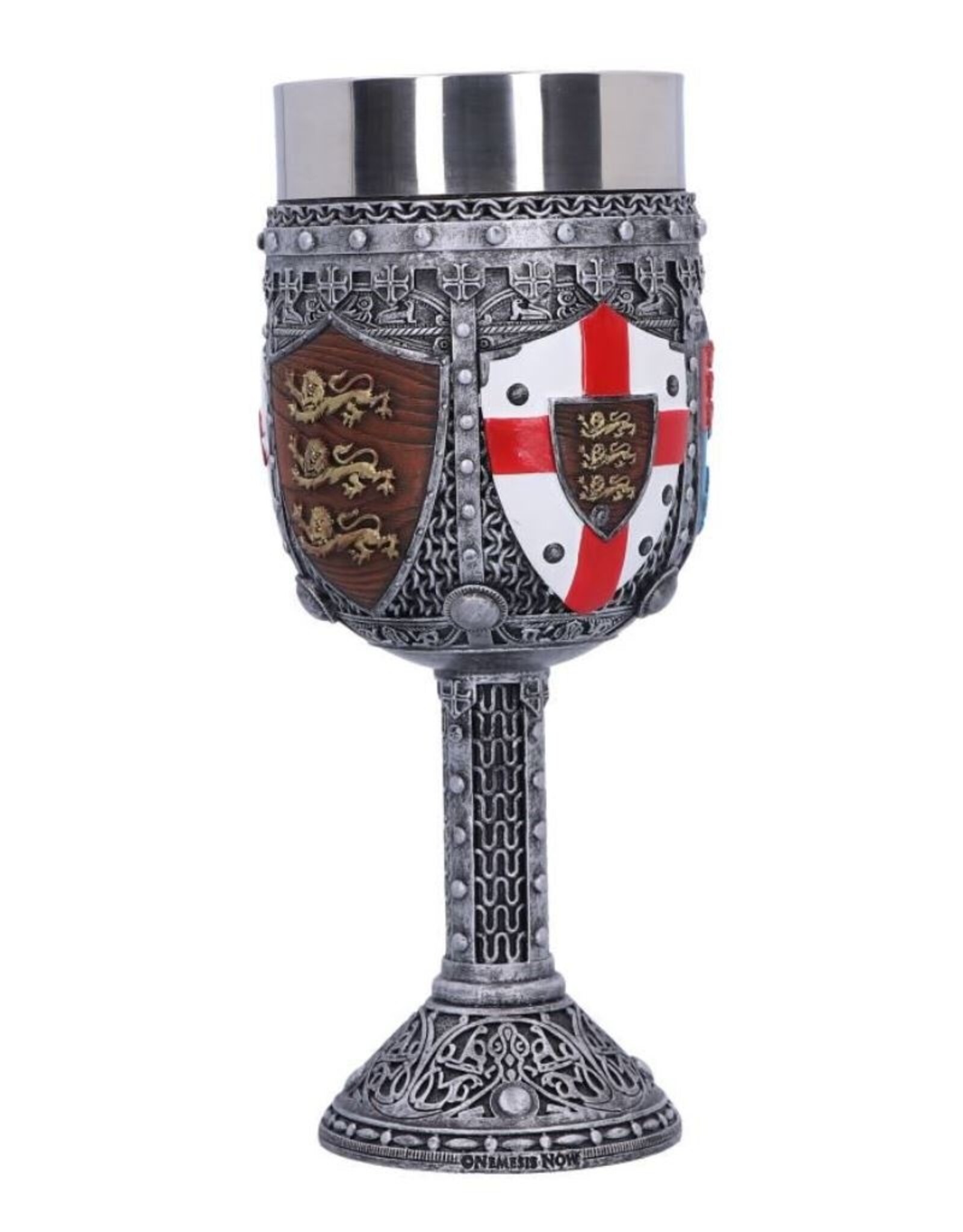 NemesisNow Drinkware - English Three Lions Shield St George Henry IV Wine Goblet