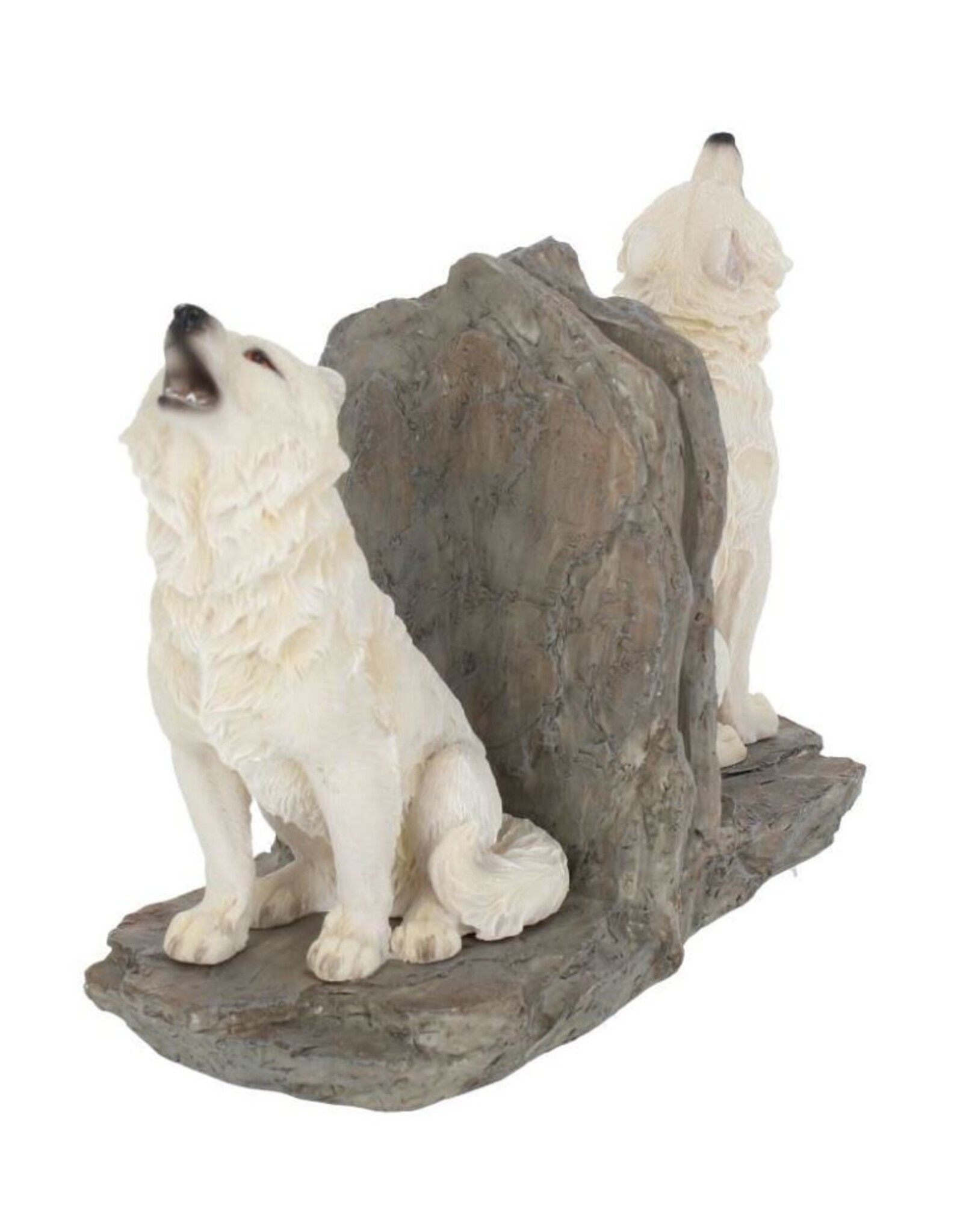 Willow Hall Giftware & Lifestyle - Wardens of the North White Wolf Bookends