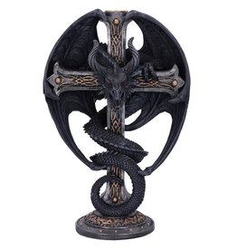 NemesisNow Dark Ember Gothic Dragon Candle Holder 24.5cm Nemesis Now