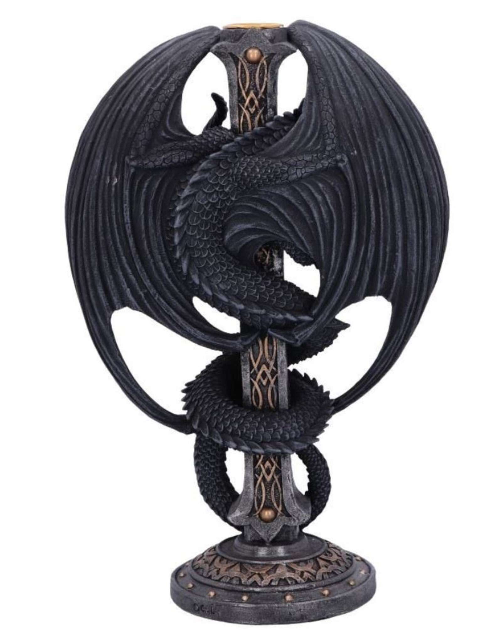 NemesisNow Giftware & Lifestyle - Dark Ember Gothic Dragon Candle Holder 24.5cm Nemesis Now