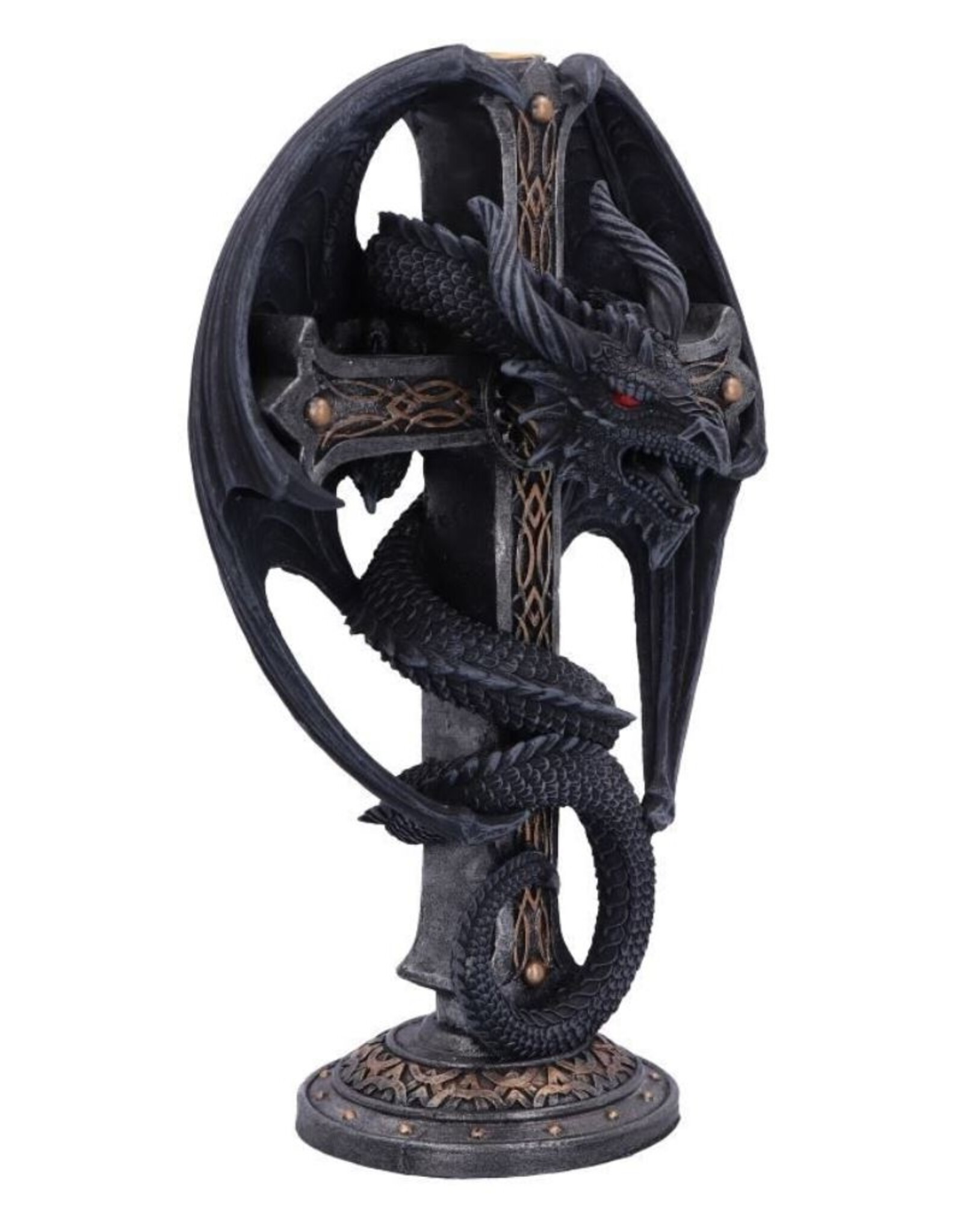 NemesisNow Giftware & Lifestyle - Dark Ember Gothic Dragon Candle Holder 24.5cm Nemesis Now