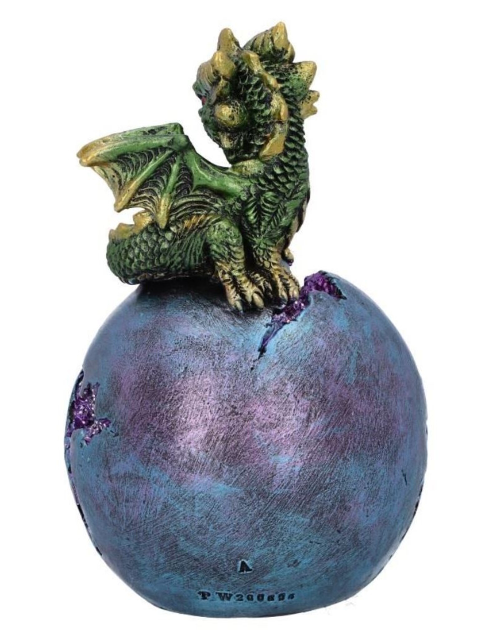 Alator Giftware & Lifestyle - Geode Guard Green Dragon on Crystal Sphere  LED