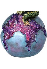 Alator Giftware & Lifestyle - Geode Guard Green Dragon on Crystal Sphere  LED