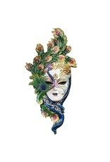 Veronese Design Miscellaneous - Venetian Mask Il Pavone (Peacock) Wall Hanging Veronese Design