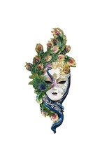 Veronese Design Miscellaneous - Venetian Mask Il Pavone (Peacock) Wall Hanging Veronese Design