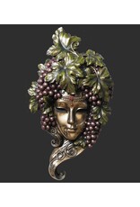 Veronese Design Miscellaneous - Venetian Mask Con l'Uva with Grapes Wall Hanging Veronese Design