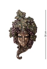 Veronese Design Miscellaneous - Venetian Mask Con l'Uva with Grapes Wall Hanging Veronese Design