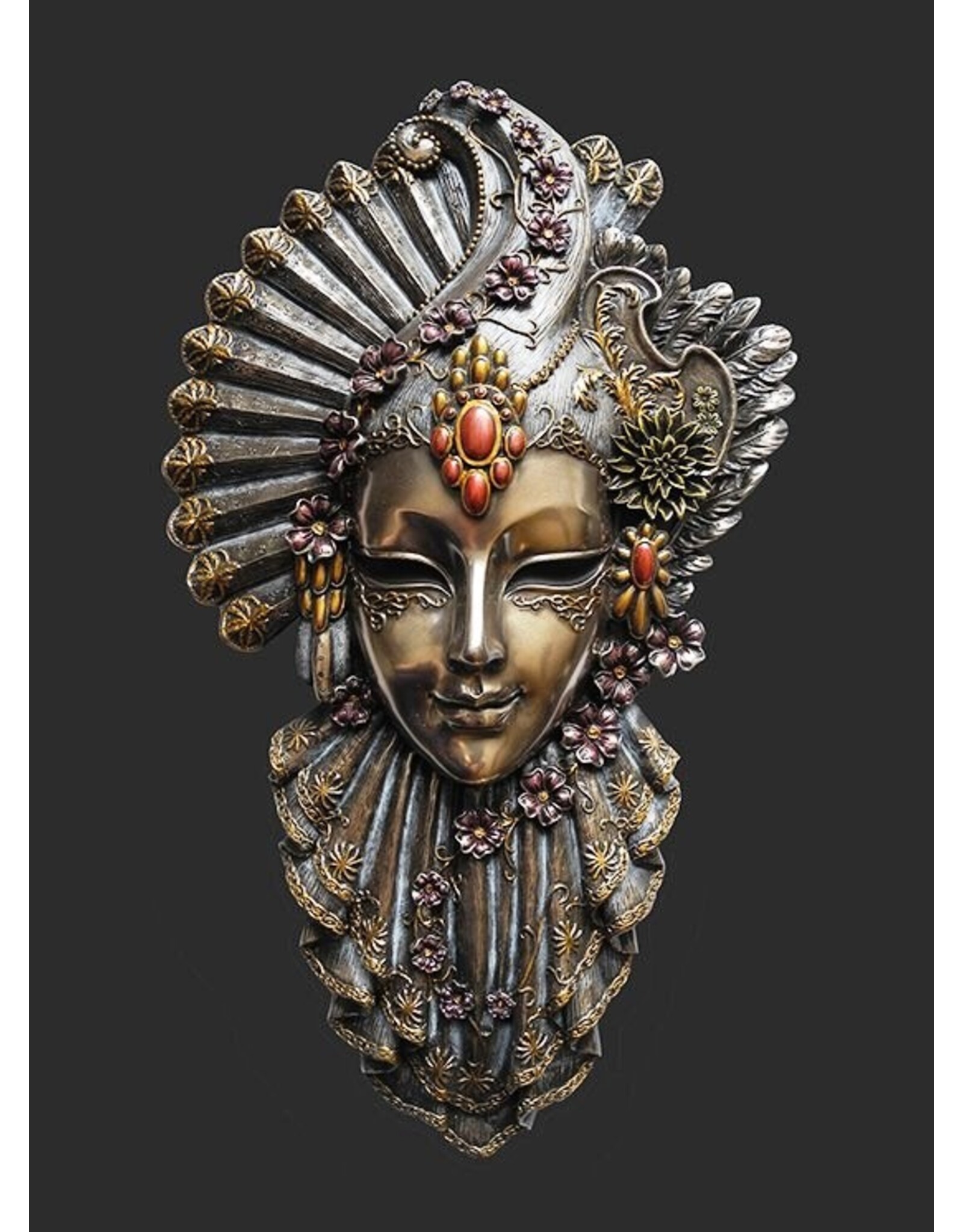 Veronese Design Miscellaneous - Venetian Mask Il Gioiello the Jewel (bronze) Veronese Design