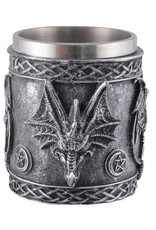 JV Drinkware - Mug Beer tankard with Dragon and Pentagram