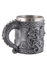 VG Drinkware - Mug Beer tankard with Dragon and Pentagram