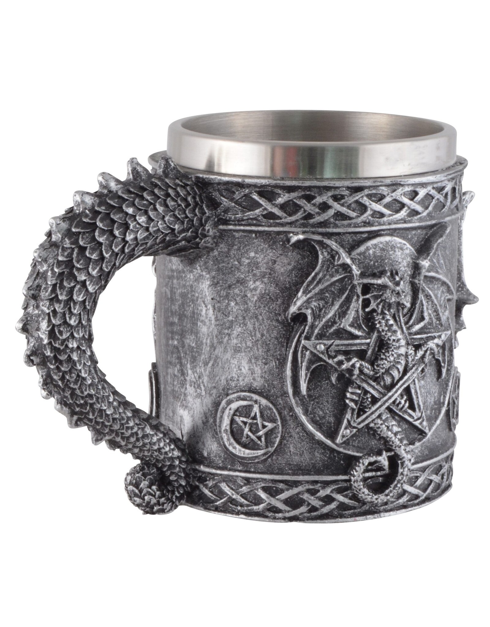 VG Drinkware - Mug Beer tankard with Dragon and Pentagram