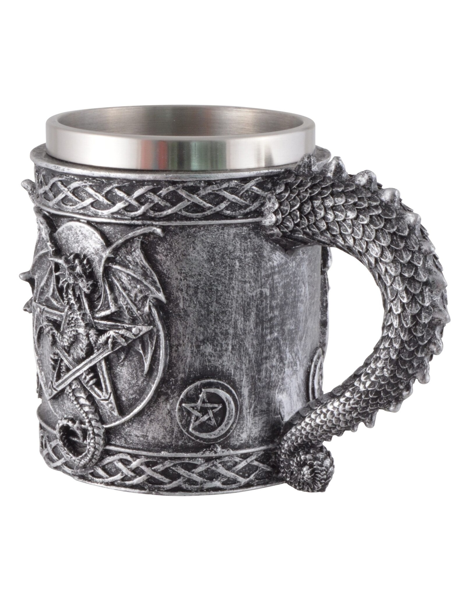 VG Drinkware - Mug Beer tankard with Dragon and Pentagram