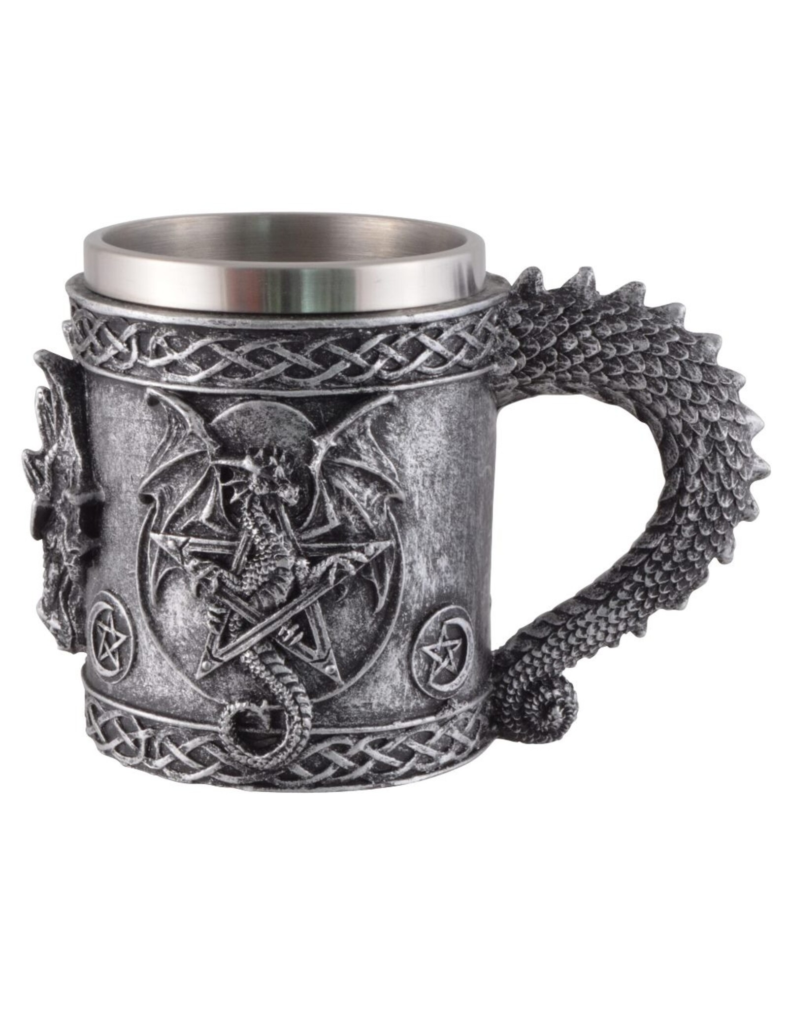 VG Drinkware - Mug Beer tankard with Dragon and Pentagram