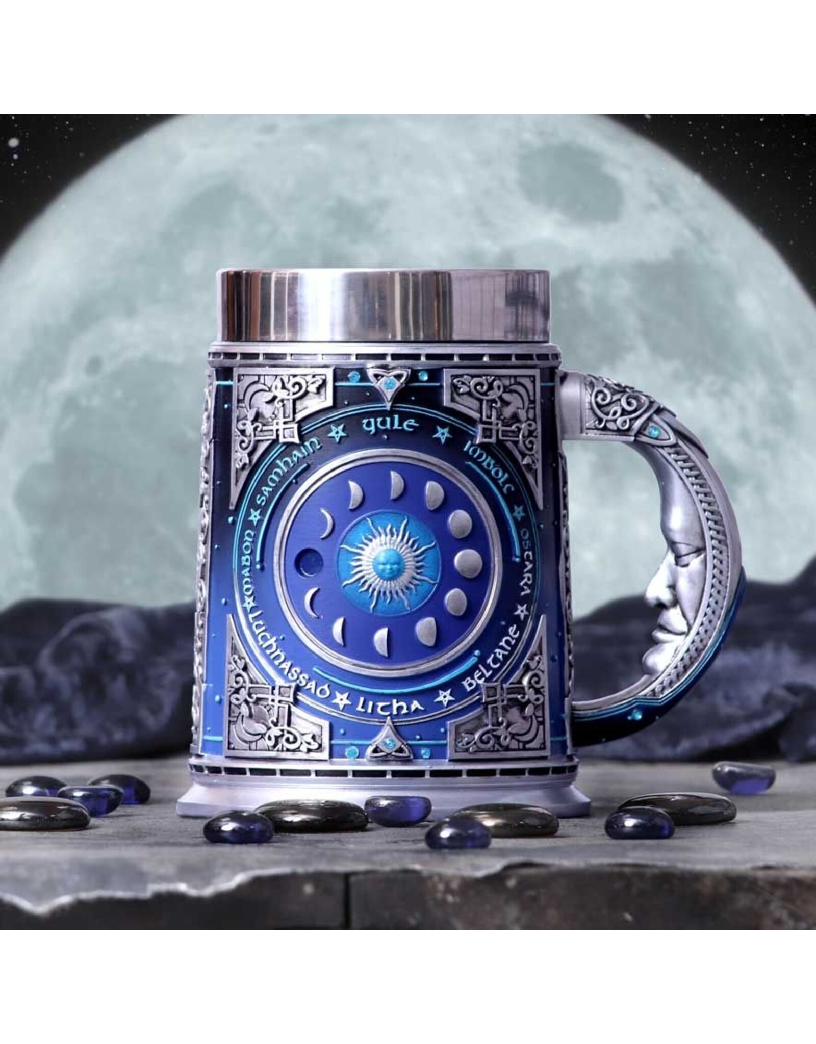 NemesisNow Drinkware - Moon Guide Tankard Moon Phases mug - Nemesis Now