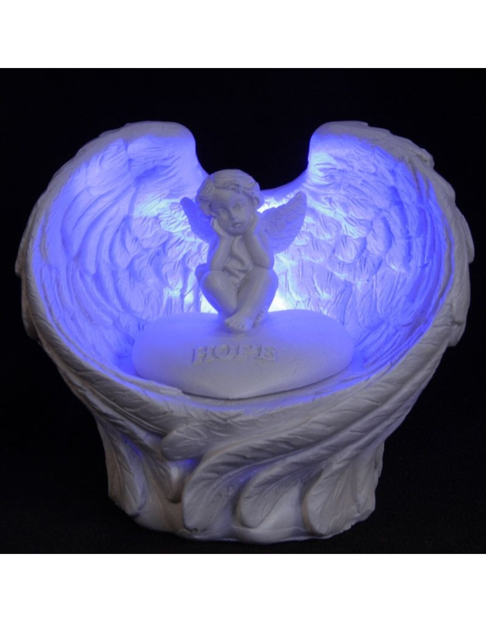 Puckator Giftware & Lifestyle - Hope Dream Love Believe Angel Wings and Cherub - LED