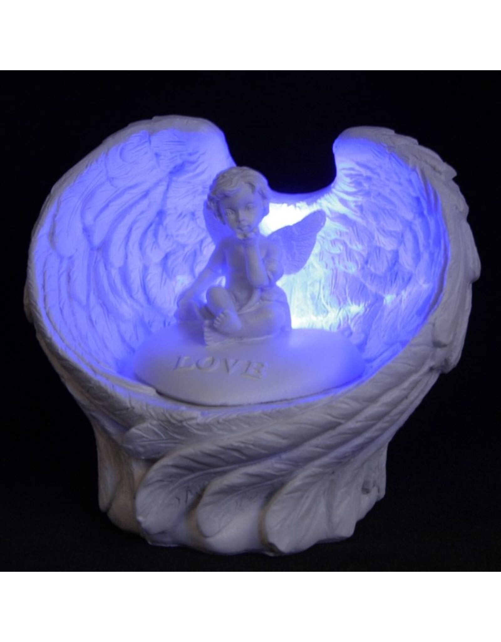 Puckator Giftware & Lifestyle - Hope Dream Love Believe Angel Wings and Cherub - LED
