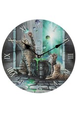 NemesisNow Giftware and Collectables - Wall clock Cats and Bubbly Kettle Hubble Bubble Lisa Parker