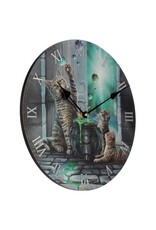 NemesisNow Giftware and Collectables - Wall clock Cats and Bubbly Kettle Hubble Bubble Lisa Parker