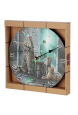 NemesisNow Giftware and Collectables - Wall clock Cats and Bubbly Kettle Hubble Bubble Lisa Parker