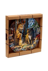 Puckator Giftware and Collectables - Wall clock  Purrlock Holmes Cat Lisa Parker