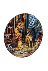 Puckator Giftware and Collectables - Wall clock  Purrlock Holmes Cat Lisa Parker