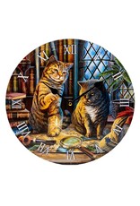 Puckator Giftware en Collectables -   Wandklok Purrlock Holmes Kat Lisa Parker