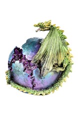 Puckator Giftware & Lifestyle - Dragon Crevice Keeper Geode Figurine LED (green)