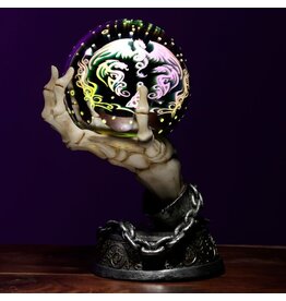 Puckator Skeleton Hand LED Metallic Sphere Home Decoration